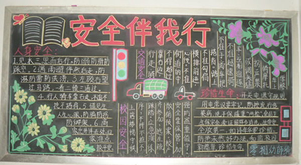交通安全黑板报:如何预防交通事故-学路网-学习路上 有我相伴