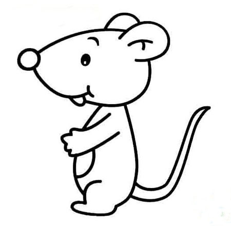 小老鼠简笔画:老鼠比猴还像人_小老鼠简笔画