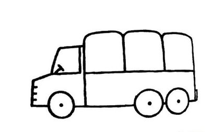 小汽车简笔画:助人为乐的小汽车