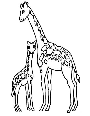 这幅长颈鹿简笔画画面优美,构图简洁,充满孩子们的奇思妙想,非常