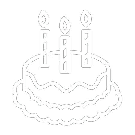 生日蛋糕简笔画:生日蛋糕简笔画图片