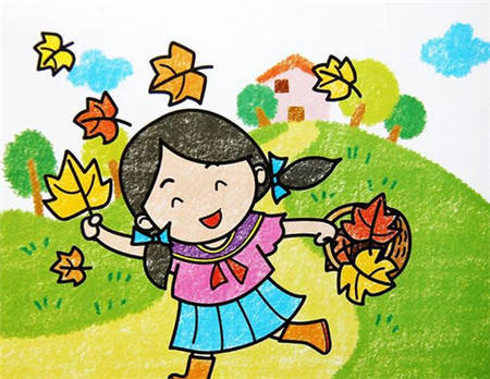 儿童画秋天:秋天,充满希望