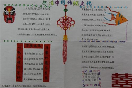 民族文化手抄报:文化的本质_中国传统文化手抄报_教育