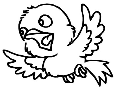 飞翔小鸟简笔画图4
