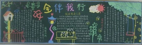 安全教育黑板报:火线自救