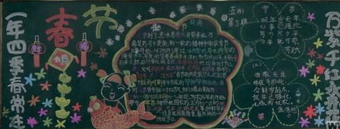 迎新年黑板报:老北京年俗_迎新年黑板报_教育_太平洋
