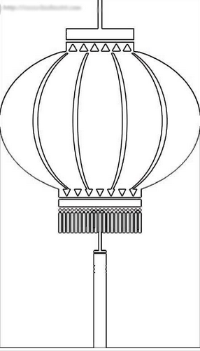 灯笼简笔画:制作灯笼