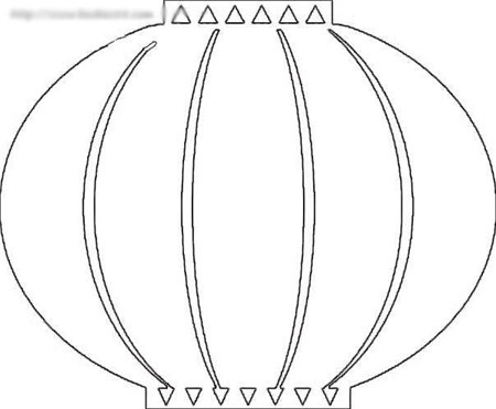 灯笼简笔画:简笔画灯笼