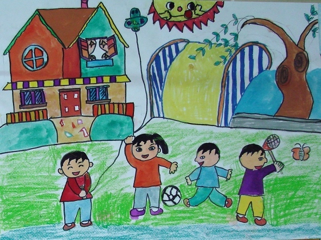 庆六一儿童画:儿童节三部曲