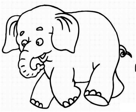大象简笔画:关于大象的_大象简笔画