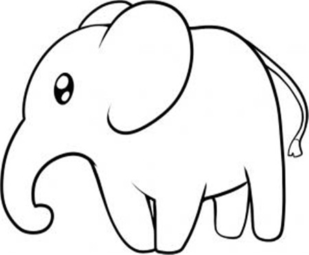 大象简笔画:大象_900字_大象简笔画