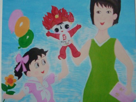 教师节儿童画:我眼中的教师节_教师节儿童画