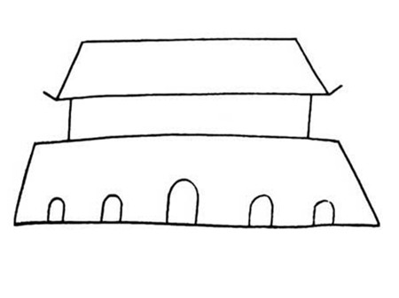 天安门简笔画