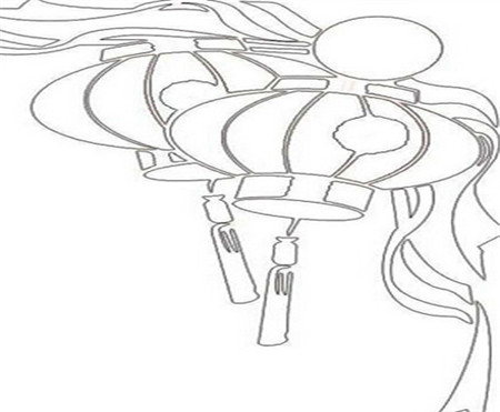 灯笼简笔画:做灯笼_750字_灯笼简笔画