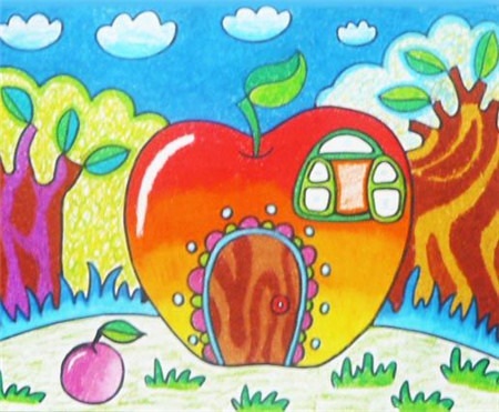 春节儿童画:过年的公益广告_春节儿童画