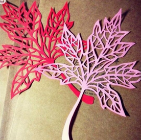 剪纸图案大全:树叶剪纸的具体的方法步骤