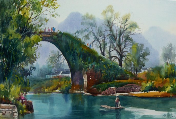 水彩画:水彩画风景画构图取景知识