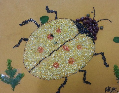 粘贴画 甲壳动物粘贴画