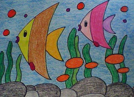 海洋生物简笔画:象鼻鱼图片