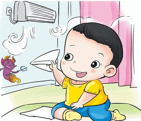 给孩子这样吹空调,感冒咳嗽都远离