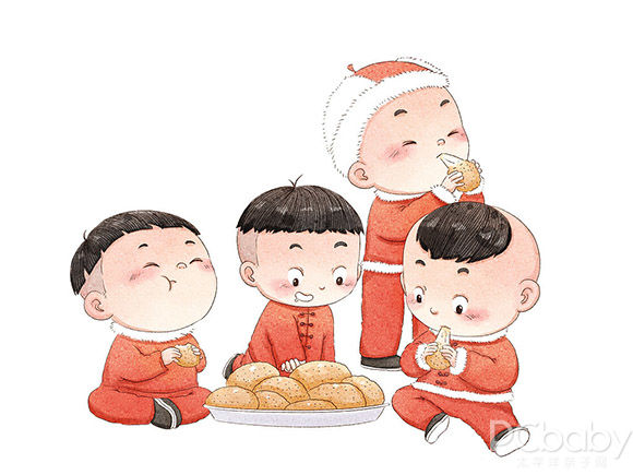 春节放任BB吃吃吃 真的吃出病