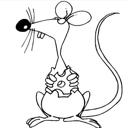 实验小鼠鼠指简笔画图片