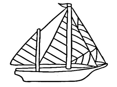 简易船的画法图片