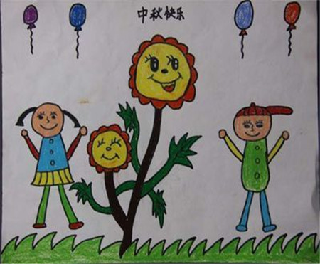 节日图画儿童画简单图片