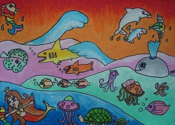 【海底世界儿童画】海底世界图片