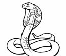 蛇的简笔画法三