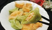 三文鱼饺子的做法